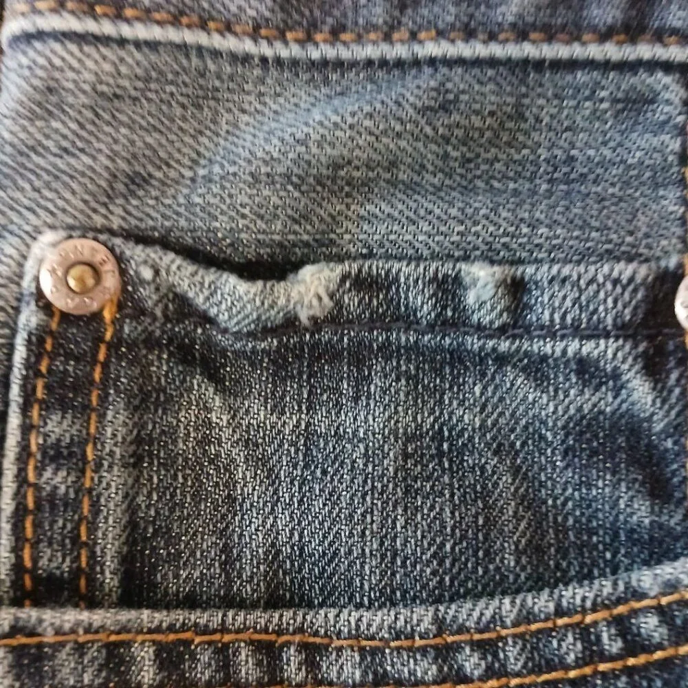 Gap Mens 1969 Straight Fit Denim Jeans Medium Wash Cotton Casual Wear Size 36/34 - Picture 14 of 16